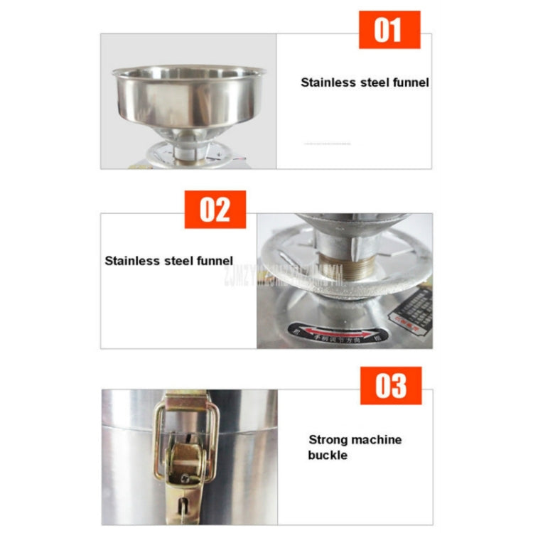 130/1800W Household Stainless Steel Refiner Large Capacity  Slurry Separation Fresh Grinding Soymilk Tofu Machine, CN Plug(Silver) - Electric juicers by buy2fix | Online Shopping UK | buy2fix