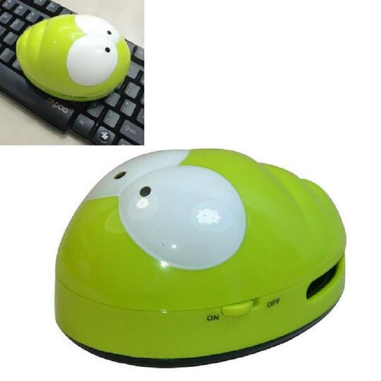 Portable Cute Mini Beetle Desktop Keyboard Cleaner(Green) by buy2fix