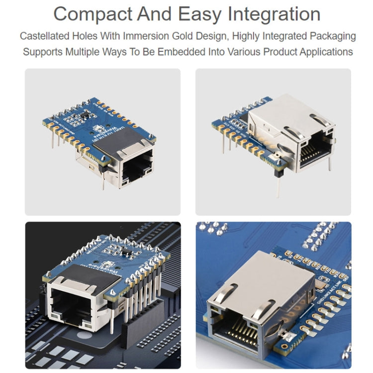 Waveshare UART TO ETH (B) TTL UART To Ethernet Mini Module - Module by Waveshare | Online Shopping UK | buy2fix