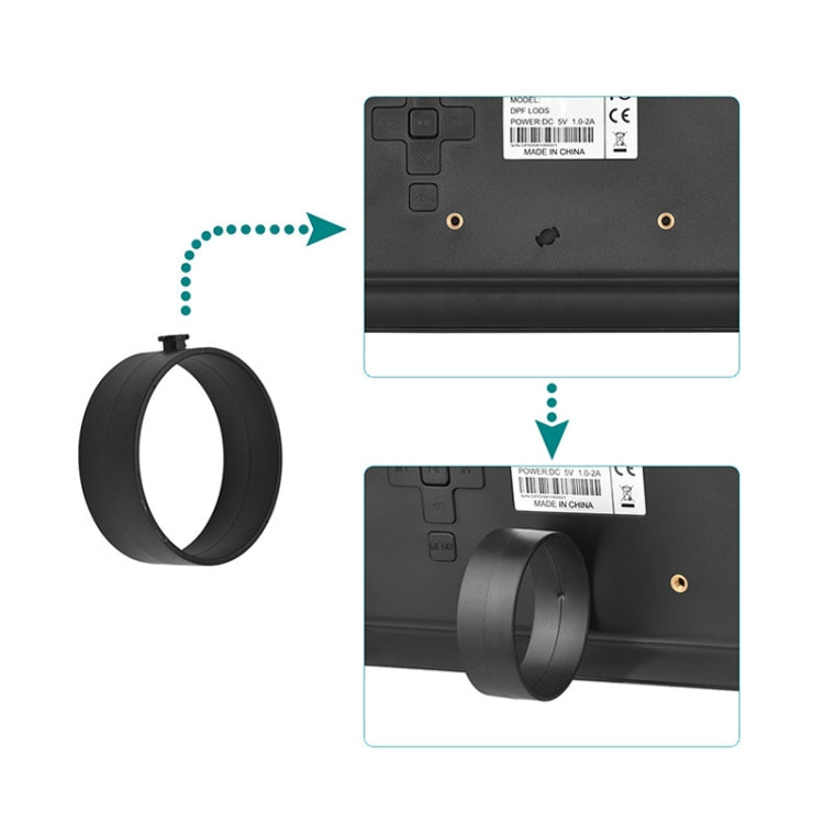 DPF-706-2.4G 7 inch Digital Photo Frame LED Wall Mounted Advertising Machine, Plug:UK Plug(Black) - 1.5-7.0 inch by buy2fix | Online Shopping UK | buy2fix
