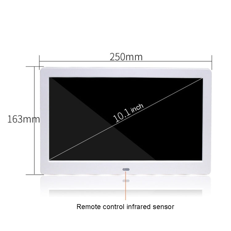 DPF-106 10.1 inch Digital Photo Frame LED Video Advertising Machine, Plug:EU Plug(Black) - 11 inch Below by buy2fix | Online Shopping UK | buy2fix