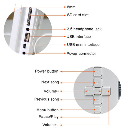 DPF-106 10.1 inch Digital Photo Frame LED Video Advertising Machine, Plug:AU Plug(Black) - 11 inch Below by buy2fix | Online Shopping UK | buy2fix