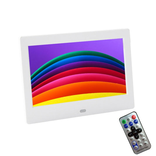 DPF-706 7 inch Digital Photo Frame LED Wall Mounted Advertising Machine, Plug:UK Plug(White) - 1.5-7.0 inch by buy2fix | Online Shopping UK | buy2fix