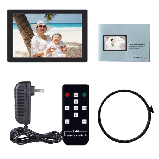 DPF-1201 12 inch 1280x800 Resolution Wall Mounted Advertising Machine LCD Electronic Photo Frame, Plug:UK Plug(Black) - 11-15 inch by buy2fix | Online Shopping UK | buy2fix
