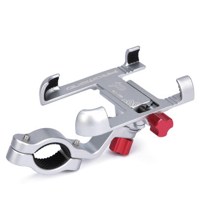 Support de téléphone bionique pour vélo, rotation à 360 degrés, griffe d'aigle, support de téléphone portable en aluminium pour guidon de moto (argent)