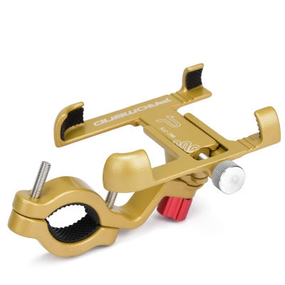 360 rotation Eagle Claw Bionic vélo support de téléphone support en aluminium vélo moto guidon support de téléphone portable support (or)