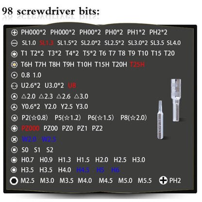 110 in 1 Magnetic Plum Screwdriver Mobile Phone Disassembly Repair Tool(Blue) - Screwdriver Set by buy2fix | Online Shopping UK | buy2fix