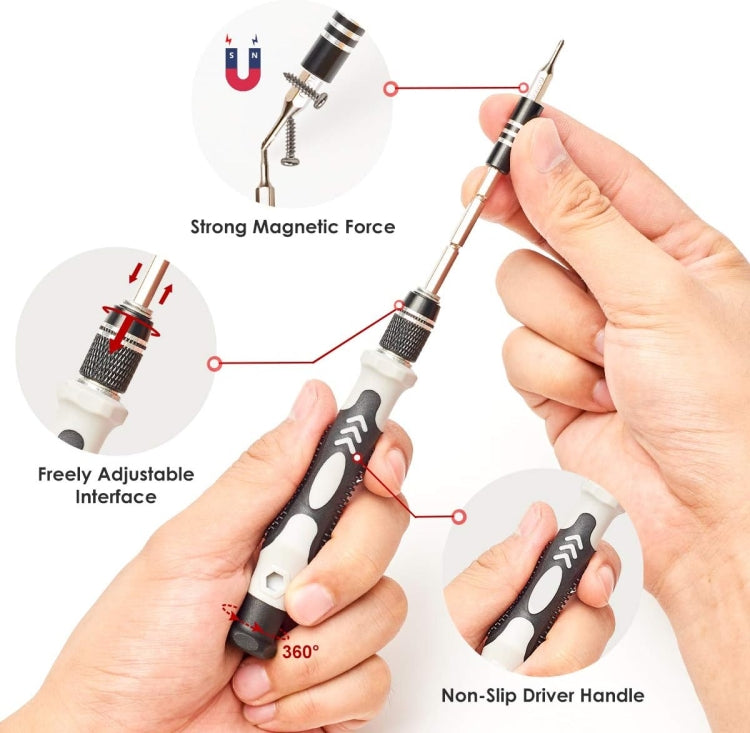 110 in 1 Magnetic Plum Screwdriver Mobile Phone Disassembly Repair Tool(Black) - Screwdriver Set by buy2fix | Online Shopping UK | buy2fix