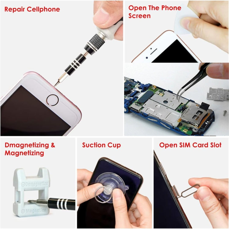 110 in 1 Magnetic Plum Screwdriver Mobile Phone Disassembly Repair Tool(Black) - Screwdriver Set by buy2fix | Online Shopping UK | buy2fix