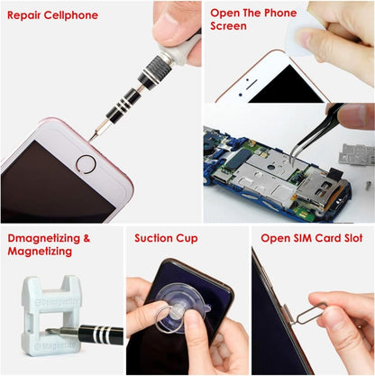 110 in 1 Magnetic Plum Screwdriver Mobile Phone Disassembly Repair Tool(Black) - Screwdriver Set by buy2fix | Online Shopping UK | buy2fix