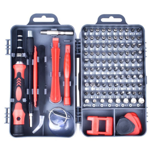 110 in 1 Magnetic Plum Screwdriver Mobile Phone Disassembly Repair Tool(Dark Gray+Red) - Screwdriver Set by buy2fix | Online Shopping UK | buy2fix