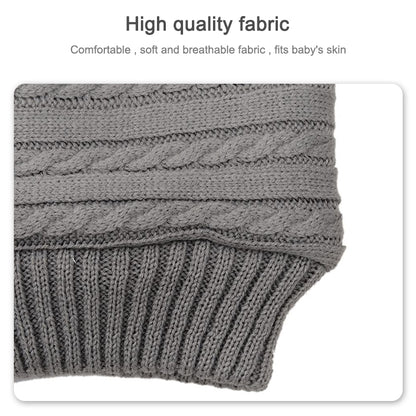 Warm Soft Cotton Knitting Envelope Newborn Baby Sleeping Bag(Dark Blue) - Sleeping Bag by buy2fix | Online Shopping UK | buy2fix