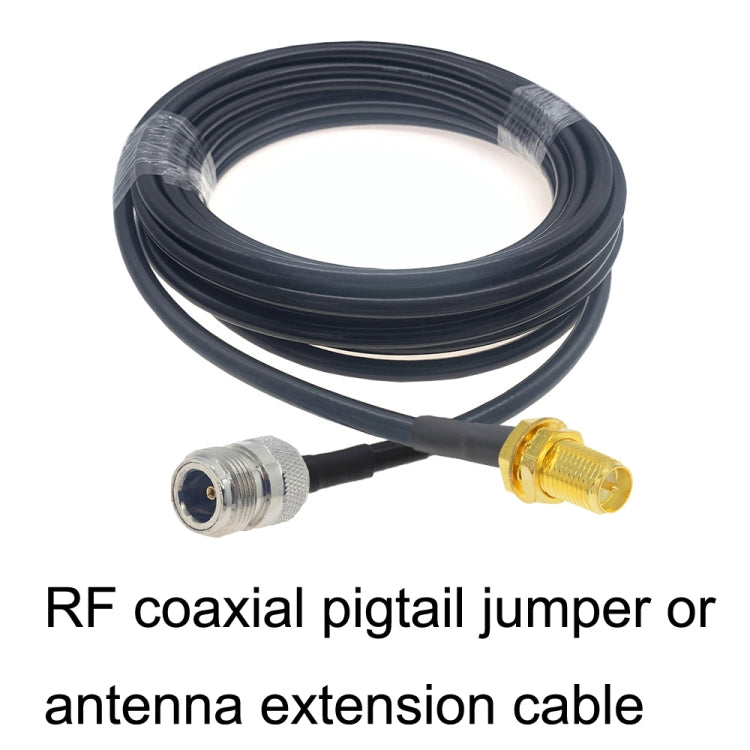RP-SMA Female to N Female RG58 Coaxial Adapter Cable, Cable Length:0.5m by buy2fix