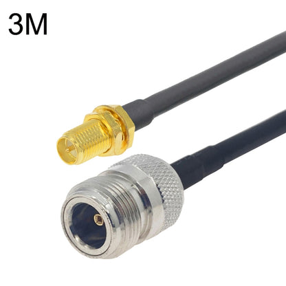RP-SMA Female to N Female RG58 Coaxial Adapter Cable, Cable Length:3m by buy2fix