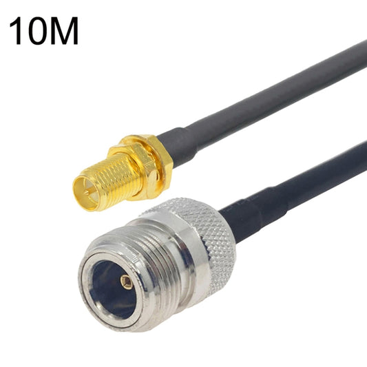 RP-SMA Female to N Female RG58 Coaxial Adapter Cable, Cable Length:10m by buy2fix