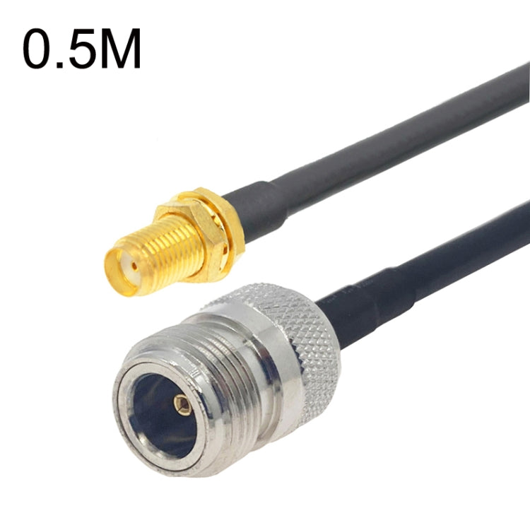 SMA Female to N Female RG58 Coaxial Adapter Cable, Cable Length:0.5m by buy2fix