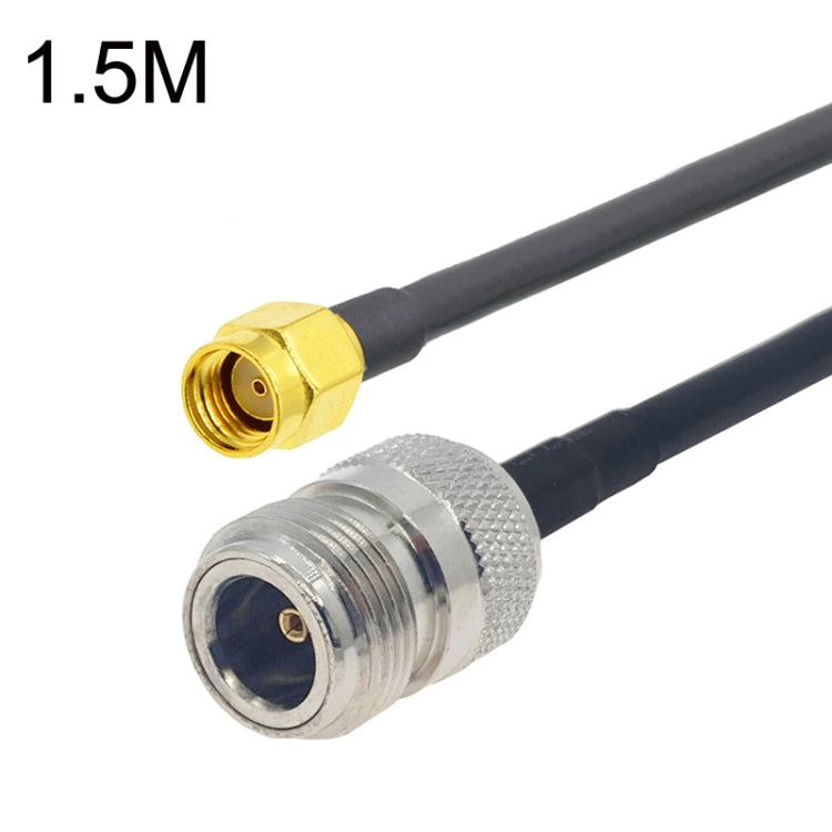 RP-SMA Male to N Female RG58 Coaxial Adapter Cable, Cable Length:1.5m by buy2fix