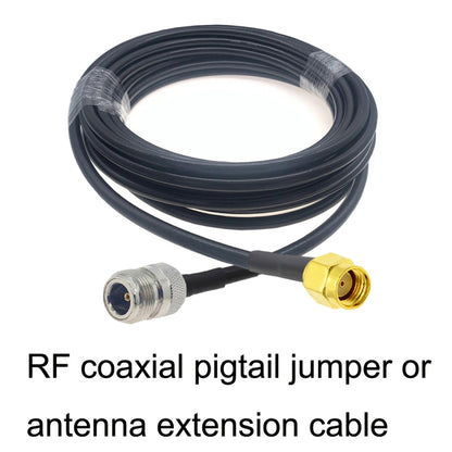 RP-SMA Male to N Female RG58 Coaxial Adapter Cable, Cable Length:1.5m by buy2fix