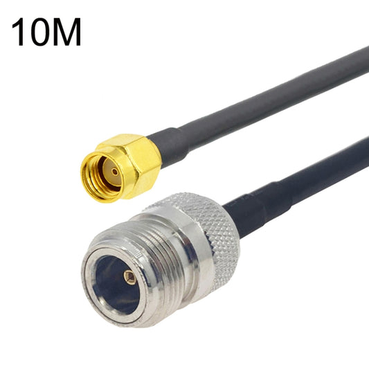 RP-SMA Male to N Female RG58 Coaxial Adapter Cable, Cable Length:10m by buy2fix