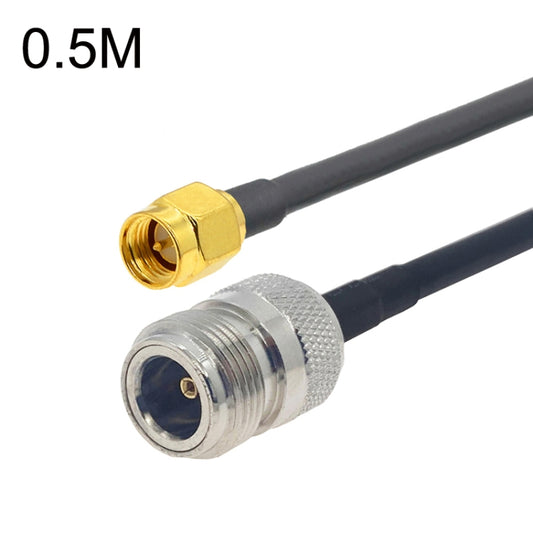 SMA Male to N Female RG58 Coaxial Adapter Cable, Cable Length:0.5m by buy2fix