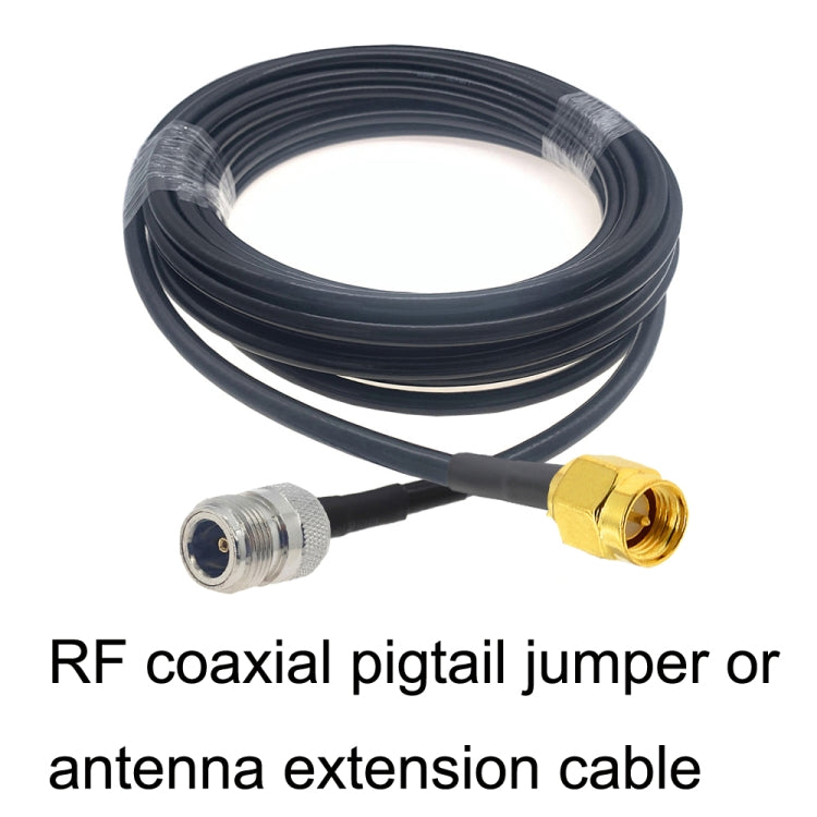 SMA Male to N Female RG58 Coaxial Adapter Cable, Cable Length:1m by buy2fix
