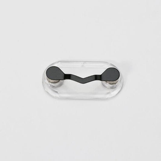 Magnetic Glasses Holder Magnetic Brooch Number Plate Headset Glasses Clip(Black) - Retaining Clips by buy2fix | Online Shopping UK | buy2fix