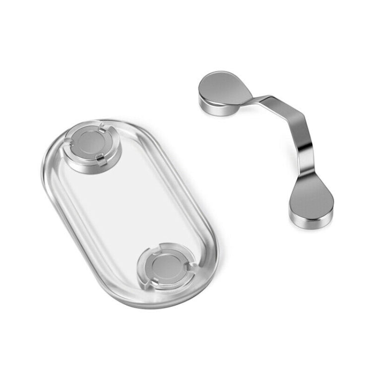Magnetic Glasses Holder Magnetic Brooch Number Plate Headset Glasses Clip(Silver) - Retaining Clips by buy2fix | Online Shopping UK | buy2fix