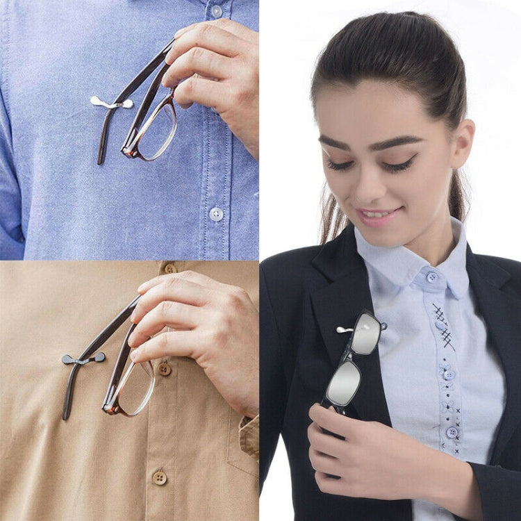 Magnetic Glasses Holder Magnetic Brooch Number Plate Headset Glasses Clip(Silver) - Retaining Clips by buy2fix | Online Shopping UK | buy2fix