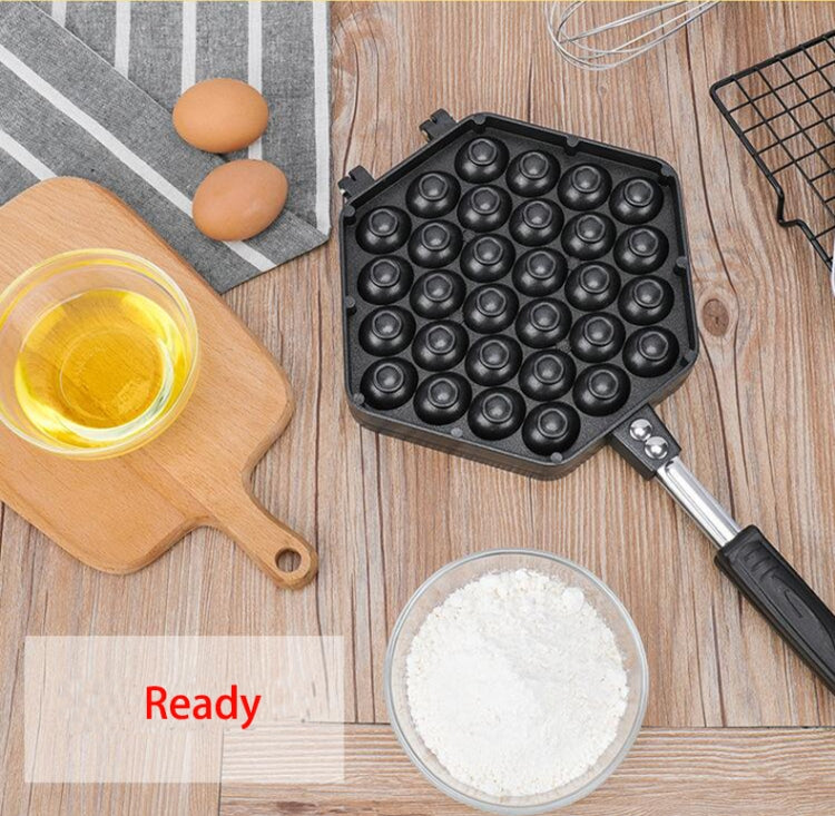 Household Non-stick Bakeware Mold QQ Egg Baking Tray(Black) - Bulit-in Ovens & Accessories by buy2fix | Online Shopping UK | buy2fix