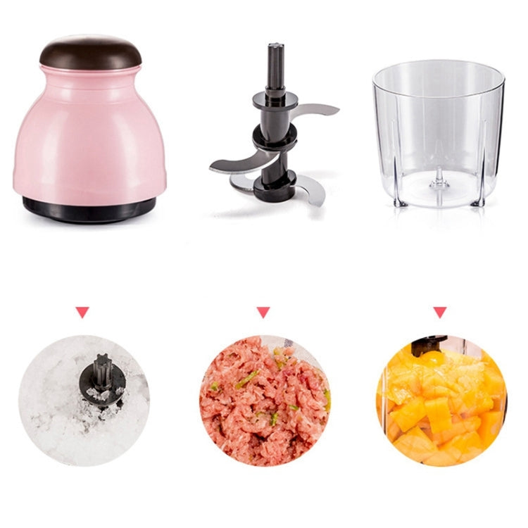 Portable Mixing Cup Electric Soy Milk Juicer Multi-function Cooking Machine Home Meat Grinder(Pink) - Electric juicers by buy2fix | Online Shopping UK | buy2fix