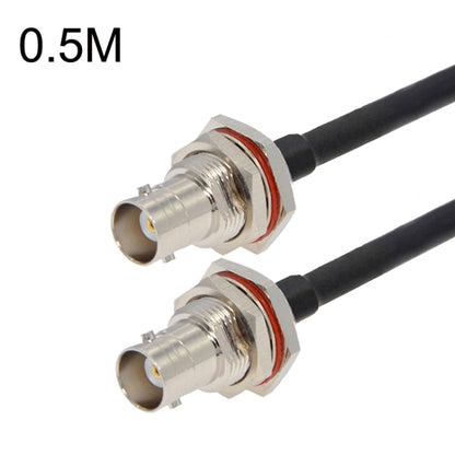 BNC Female To BNC Female RG58 Coaxial Adapter Cable, Cable Length:0.5m by buy2fix