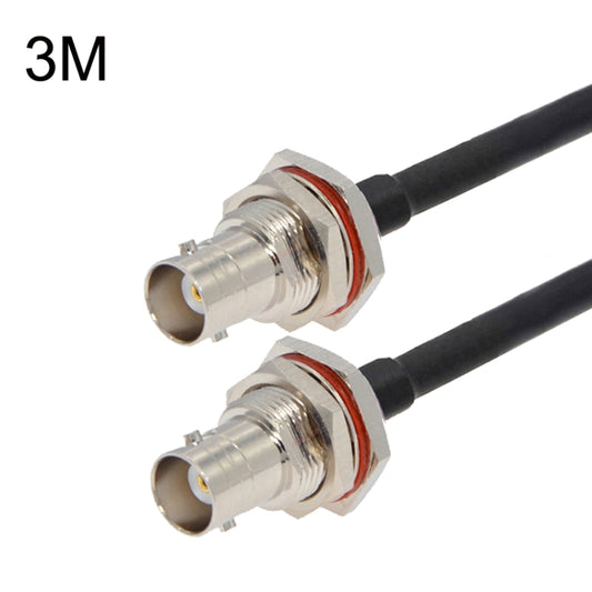BNC Female To BNC Female RG58 Coaxial Adapter Cable, Cable Length:3m by buy2fix