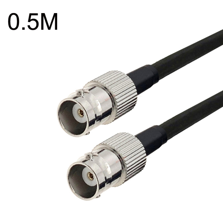 BNC Female To BNC Female RG58 Coaxial Adapter Cable, Cable Length:0.5m by buy2fix