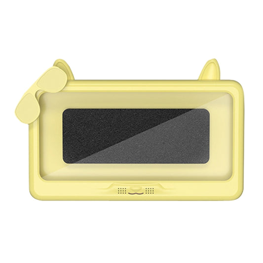 Bathroom Waterproof Mobile Phone Holder Bathing Watch TV Removable Touch Screen Phone Case(Yellow) - Shower & Wall Mounts by buy2fix | Online Shopping UK | buy2fix