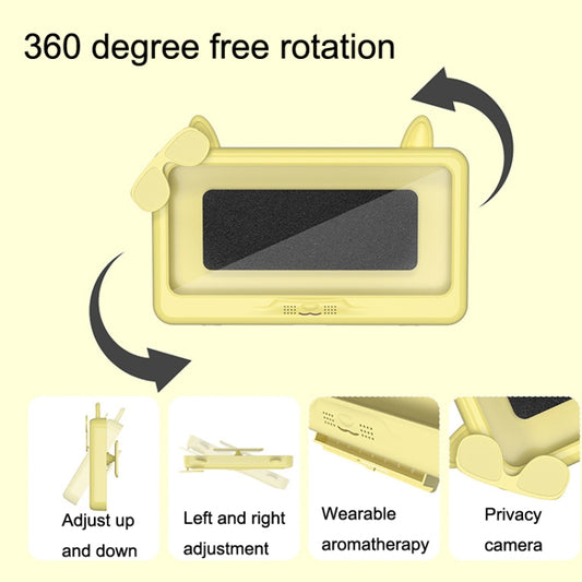 Bathroom Waterproof Mobile Phone Holder Bathing Watch TV Removable Touch Screen Phone Case(Yellow) - Shower & Wall Mounts by buy2fix | Online Shopping UK | buy2fix