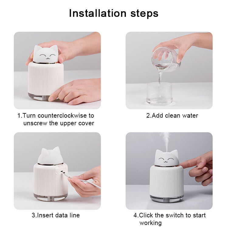 Light Pet Humidifier USB Night Light Home Bedside Lamp Sleep Mute Energy-saving Lamp(Yellow Bear) - Air Purifiers & Accessories by buy2fix | Online Shopping UK | buy2fix