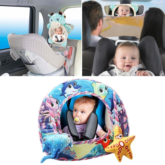 Cartoon Adjustable Safety Seat Car Back Interior Mirror Headrest Rear Facing Mirrors Monitor(Marine animal) - Safety Equipment by buy2fix | Online Shopping UK | buy2fix