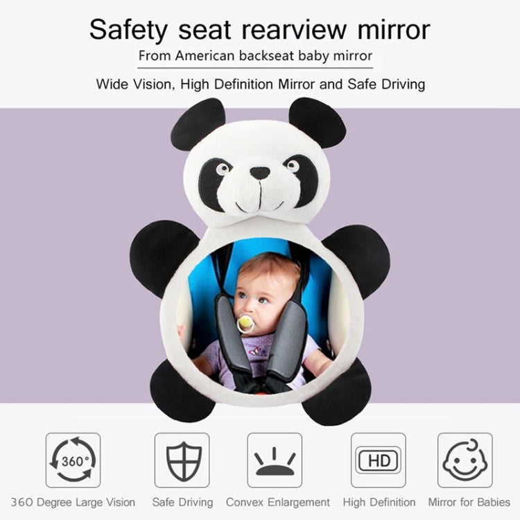 Cartoon Adjustable Safety Seat Car Back Interior Mirror Headrest Rear Facing Mirrors Monitor(Panda) - Safety Equipment by buy2fix | Online Shopping UK | buy2fix