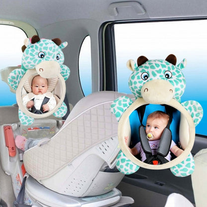 Cartoon Adjustable Safety Seat Car Back Interior Mirror Headrest Rear Facing Mirrors Monitor(Panda) - Safety Equipment by buy2fix | Online Shopping UK | buy2fix