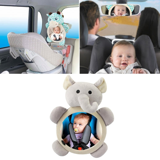 Cartoon Adjustable Safety Seat Car Back Interior Mirror Headrest Rear Facing Mirrors Monitor(Elephant) - Safety Equipment by buy2fix | Online Shopping UK | buy2fix