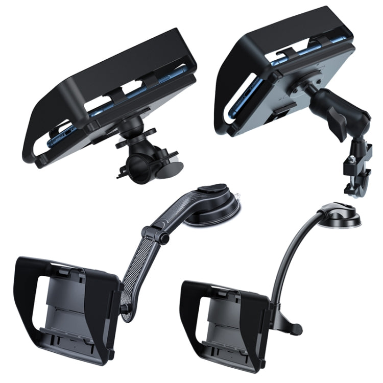 Off-road Car Sun Visor Mobile Phone Navigation Bracket, Style:Classic Handle Type - Universal Car Holders by buy2fix | Online Shopping UK | buy2fix
