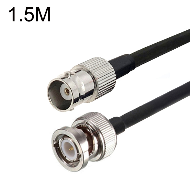 BNC Female To BNC Male RG58 Coaxial Adapter Cable, Cable Length:1.5m by buy2fix
