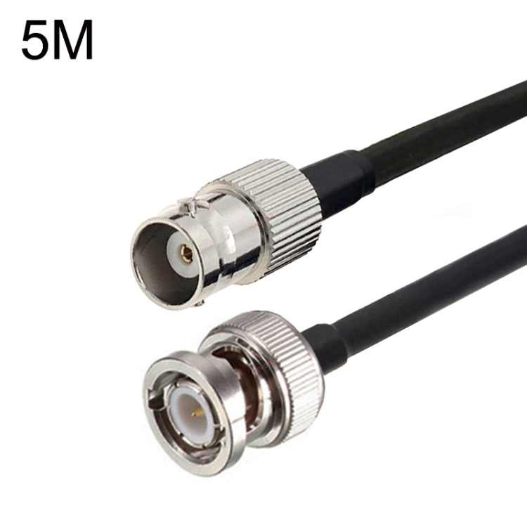 BNC Female To BNC Male RG58 Coaxial Adapter Cable, Cable Length:5m by buy2fix