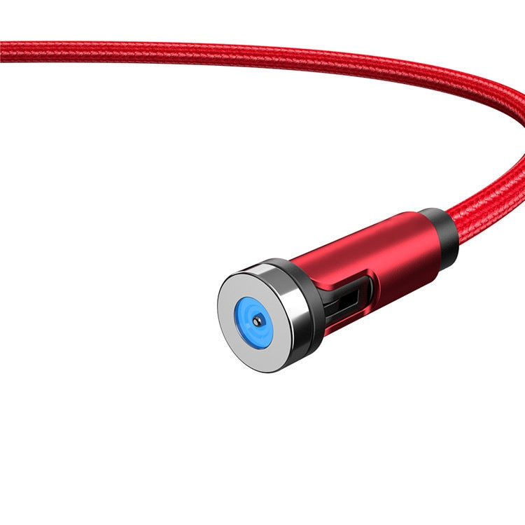CC56 Dust Plug Rotating Magnetic Wire, Cbale Length: 2m, Style:Line(Red) by buy2fix