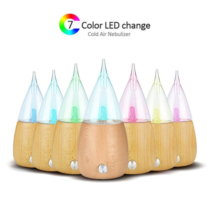 Waterless Diffuser Essential Oil Spray Wood Glass Aromatherapy Air Humidifier, Plug Type:AU Plug(Light Wood Grain) - Air Purifiers & Accessories by buy2fix | Online Shopping UK | buy2fix