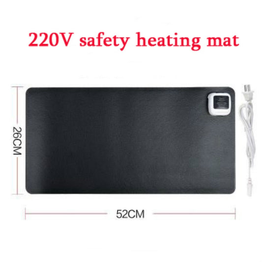 220V Electric Hot Plate Writing Desk Warm Table Mat Blanket Office Mouse Heating Warm Computer Hand Warmer Desktop Heating Plate, Color:Black Small Size, CN Plug by buy2fix
