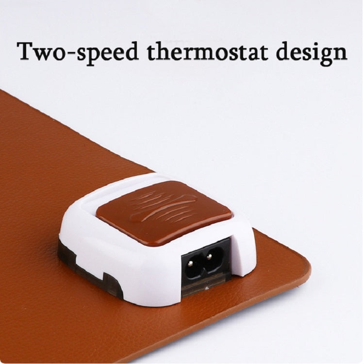 220V Electric Hot Plate Writing Desk Warm Table Mat Blanket Office Mouse Heating Warm Computer Hand Warmer Desktop Heating Plate, Color:Black Small Size, CN Plug by buy2fix