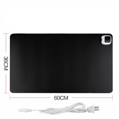 220V Electric Hot Plate Writing Desk Warm Table Mat Blanket Office Mouse Heating Warm Computer Hand Warmer Desktop Heating Plate, Color:Black Big Size, CN Plug by buy2fix