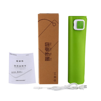 220V Electric Hot Plate Writing Desk Warm Table Mat Blanket Office Mouse Heating Warm Computer Hand Warmer Desktop Heating Plate, Color:Black Big Size, CN Plug by buy2fix