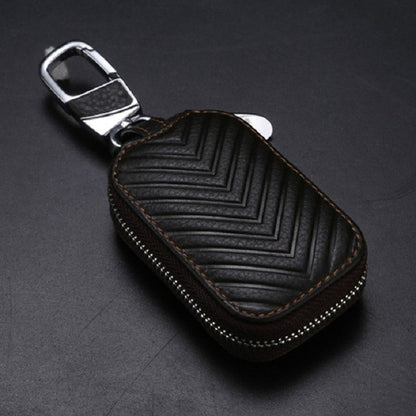Multifunctional Hook Up Leather Car Key Bag(Coffee) by buy2fix